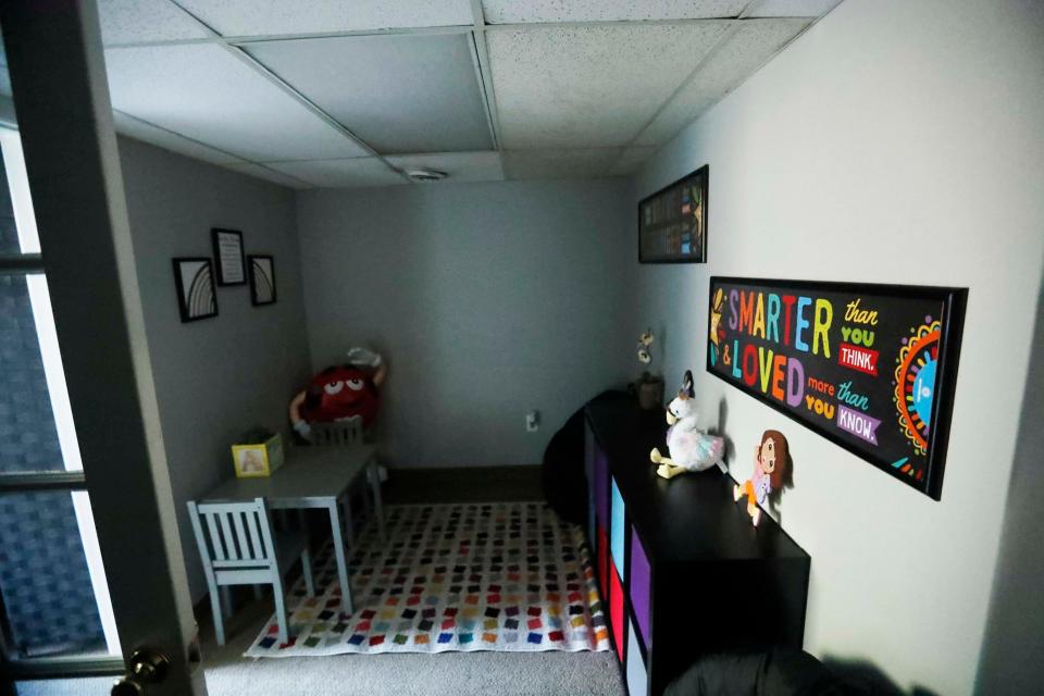 The waiting area for children while their parents are in the next room disclosing their situation to advocates, can be seen inside of CasaLuz, which provides to the Hispanic/Latinx community in Shelby County such as legal support, advocacy, and housing from an undisclosed location in Memphis, Tenn., August 28, 2023.