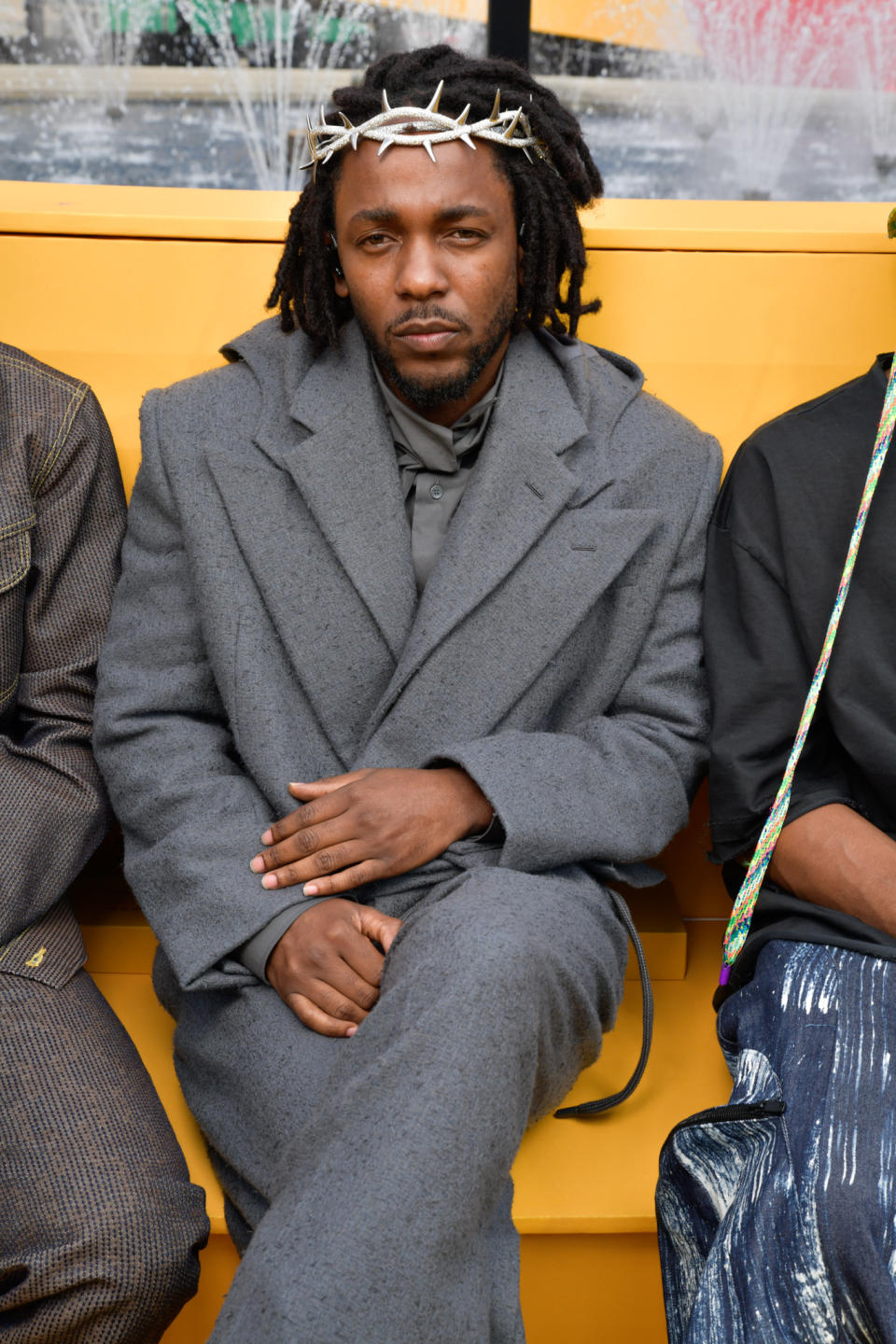 Kendrick Lamar at the Louis Vuitton men’s spring 2023 show in Paris. - Credit: Stephane Feugere/WWD