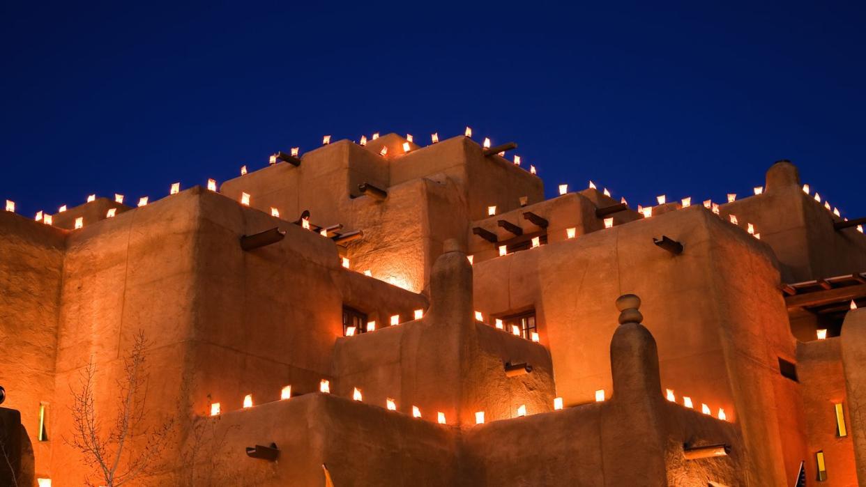 usa, new mexico, santa fe, night