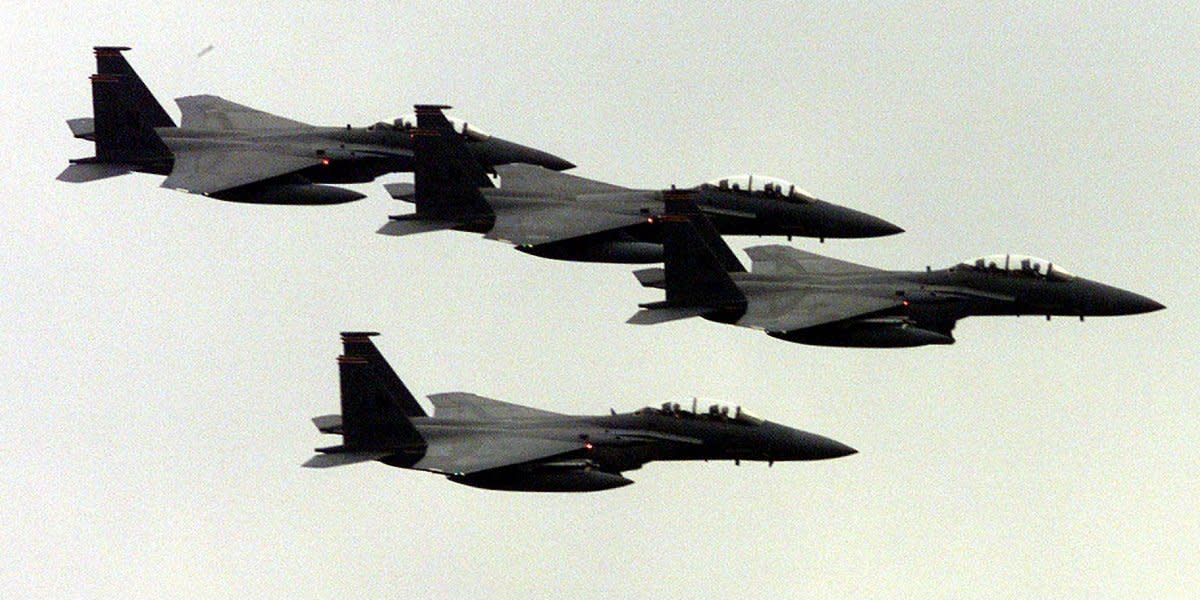 Schon lange im Einsatz: F-15-Jets hier bei einem Einsatz im Jahr 1997.