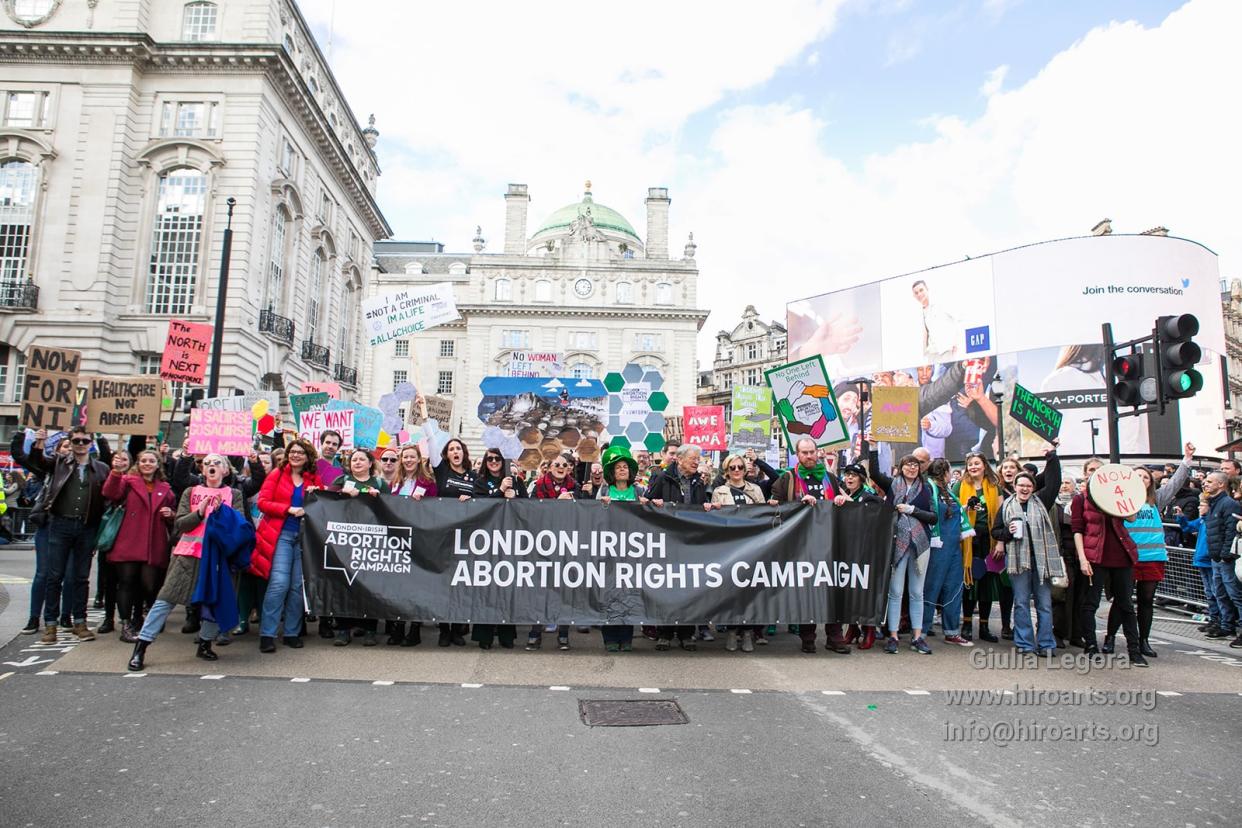 The London-Irish Abortion Rights Campaign is bringing legal action against the government over their inaction in Northern Ireland