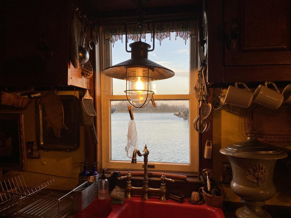 View from the kitchen on the Yankee Ferry.