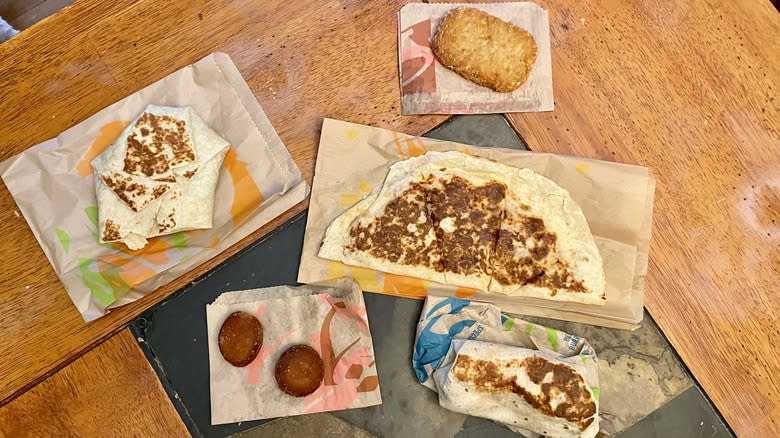 Taco Bell breakfast items