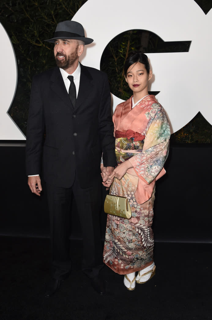 Nicolas Cage, Riko Shibata - Credit: Richard Shotwell/Invision/AP.