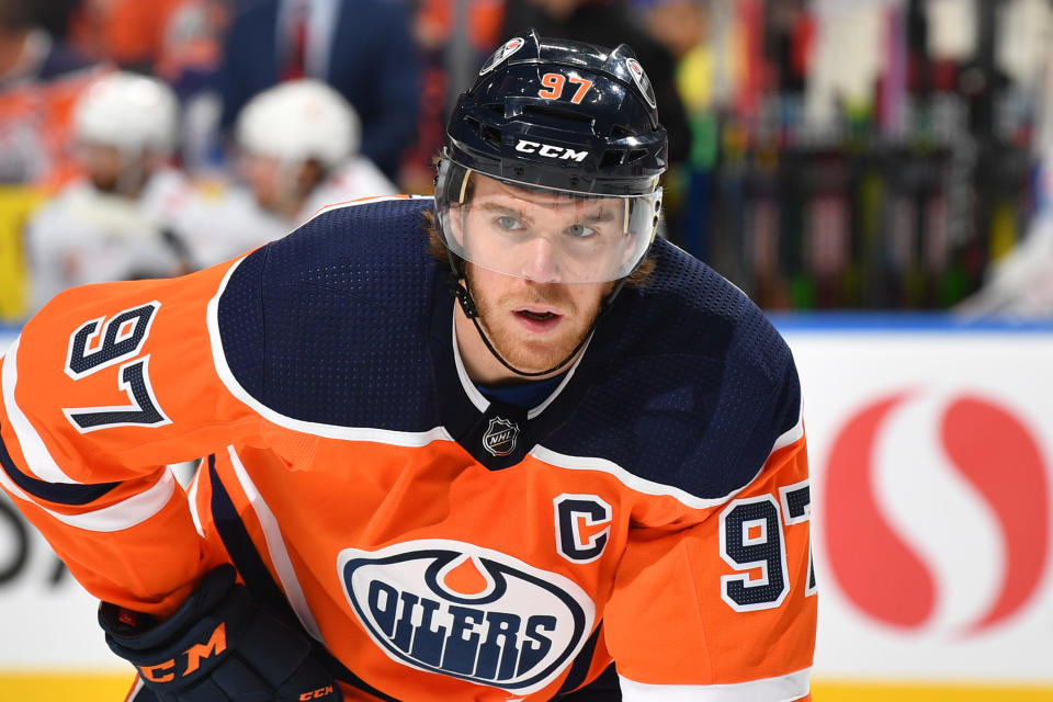 Connor McDavid #97 of the Edmonton Oilers 