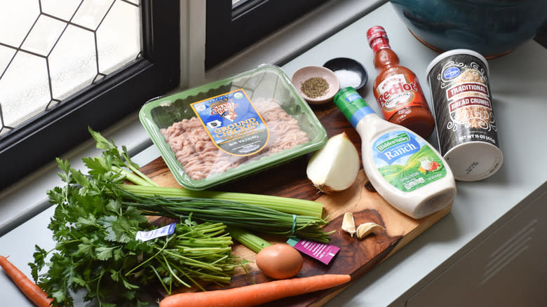 ingredients buffalo chicken meatballs