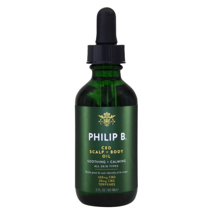 philip b scalp and body oil cbd hair products