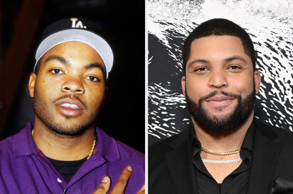 Side-by-side of FaceApp morph and O'Shea Jackson Jr.