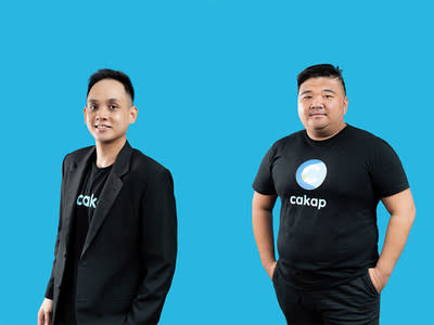 (von links nach rechts) Yohan Limerta, CTO &  Mitbegründer von Cakap;  Tommy Younes, CEO &  Mitbegründer von Cakap