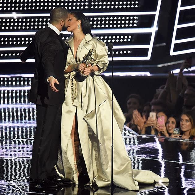 Rihanna and Drake. Source: Getty