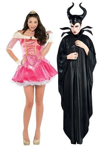 One is evil, one is sweet. You get the idea, right?  <a href="http://www.partycity.ca/product/maleficent+couples+costumes.do?navSet=269654" target="_blank">Get it here.</a>