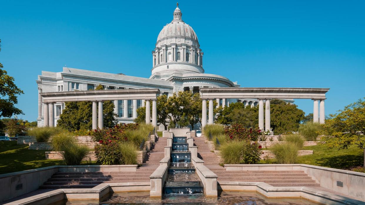 Missouri State Capitol in Jefferson City, Missouri.