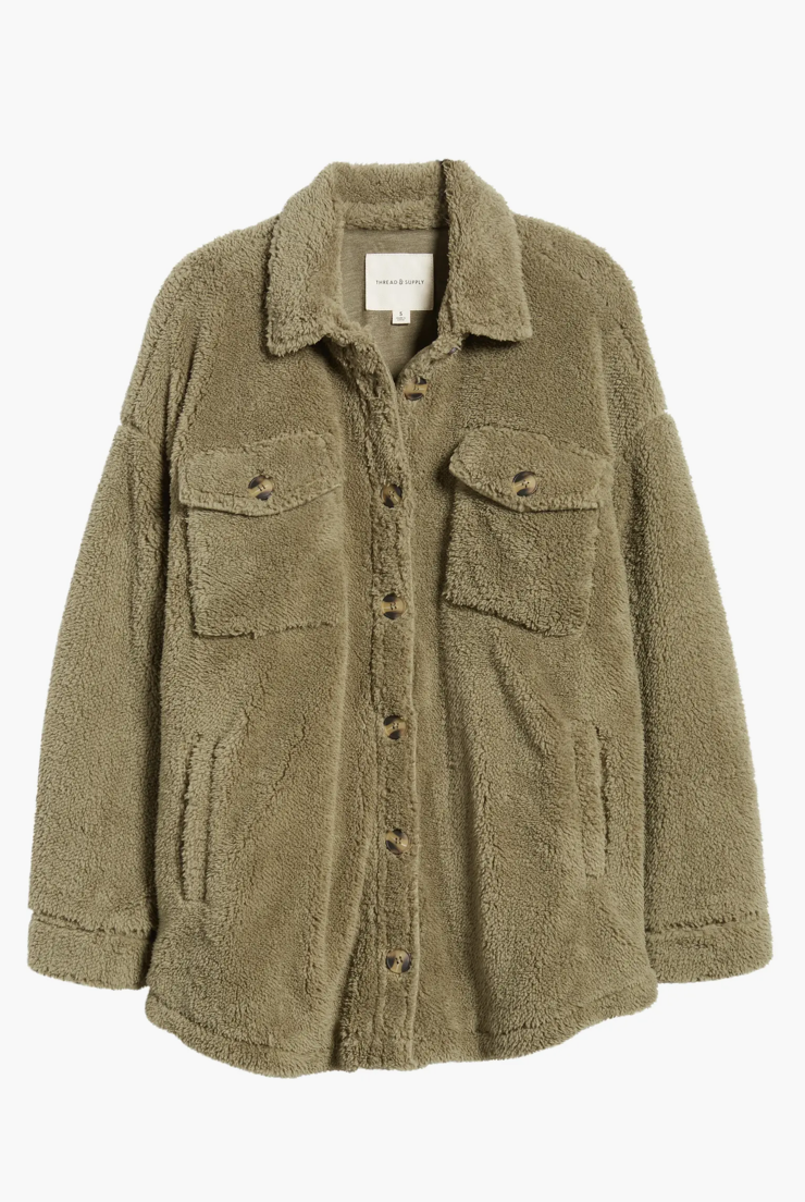 If you were all over the teddy coat trend when it started, why stop now when you could have this faux shearling number?