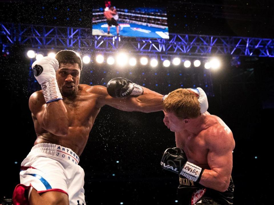 Joshua defended his titles against Povetkin last month (Getty Images)