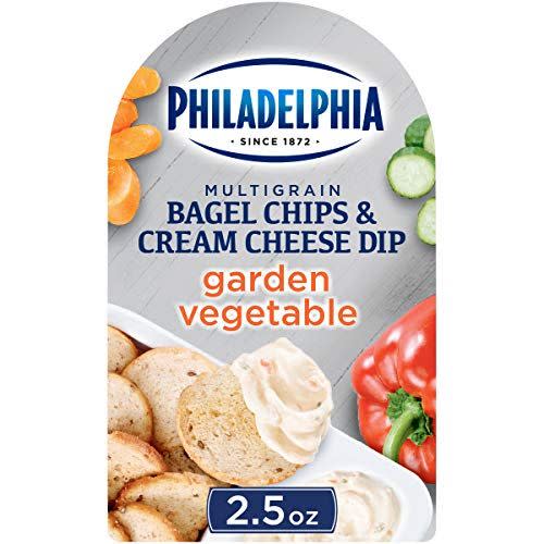 14) Multigrain Bagel Chips & Garden Vegetable Cream Cheese Dip