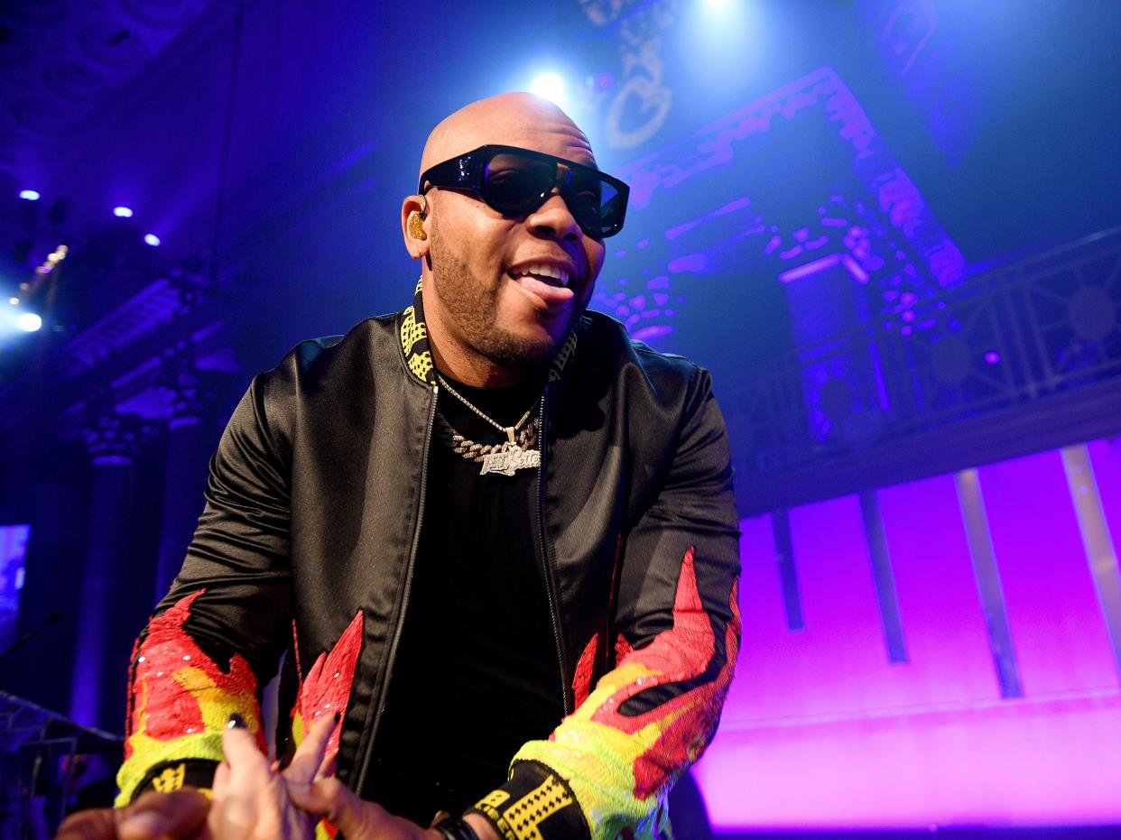 Flo Rida on stage in 2019 (Getty Images for Gabrielle's Ang)