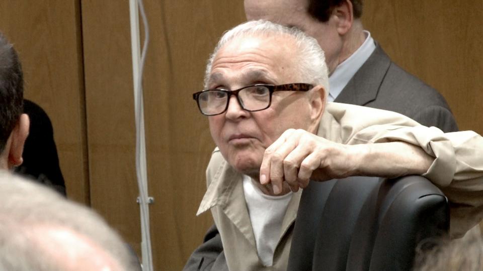 Martin Taccetta is shown during a hearing for a new trial in a decades-old mob hit Tuesday, May 21, 2024. The hearing is before Superior Court Judge Dina Vicari at the Ocean County Court House in Toms River.