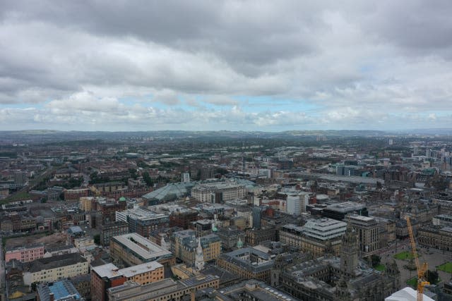 Aerial view of Glasgow