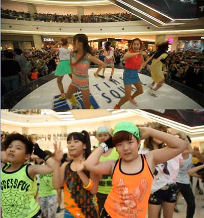 Wonder Girls and JJ Project Dance ‘Like This’ With Fans at Flash Mob Event