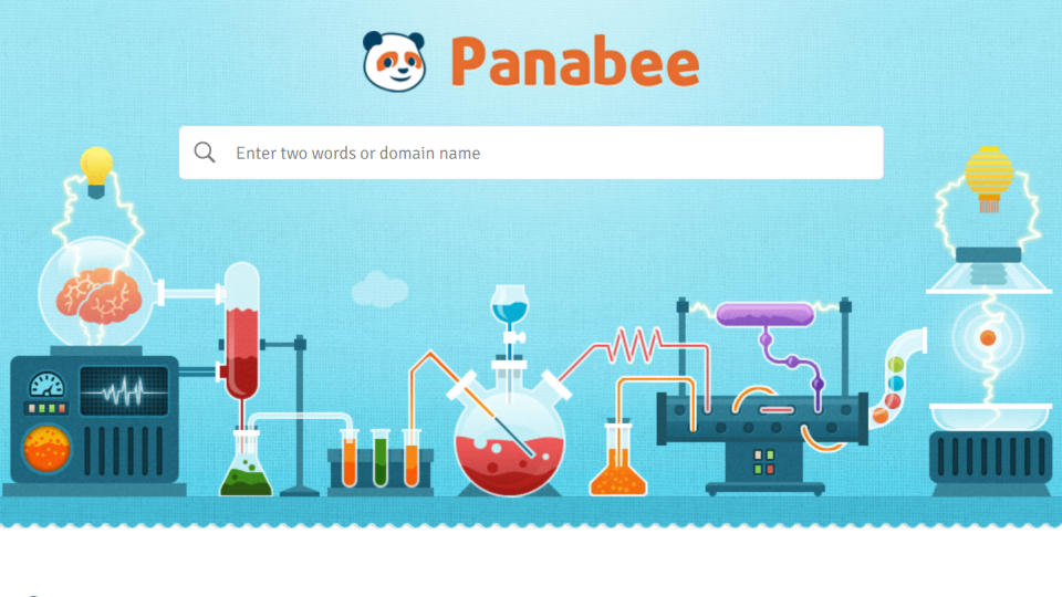 Panabee homepage screenshot