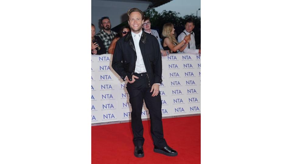 A photo of Olly Murs on the red carpet at the NTAs