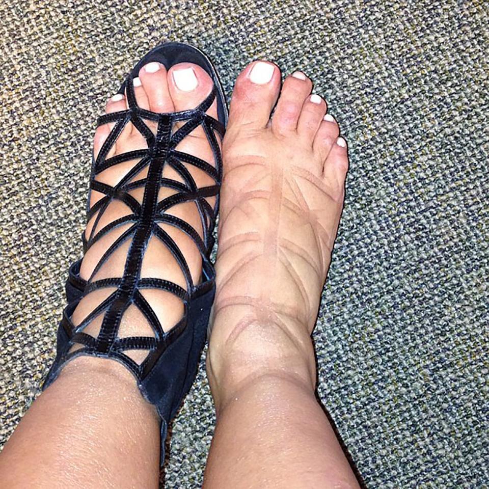 Kim Kardashian's Faux Foot Tattoo