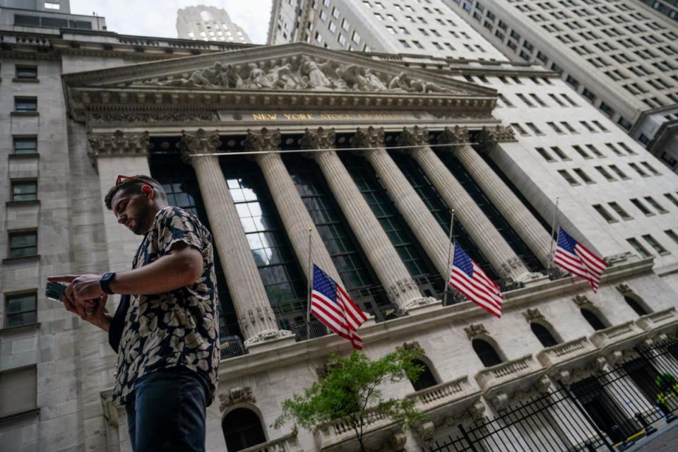Wall Street and European stocks took a dive after Fed chair Jerome Powell’s hawkish inflation speech (AP Photo/John Minchillo, file) (AP)