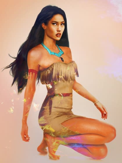 Pocahontas is working some Barbie-like proportions.
