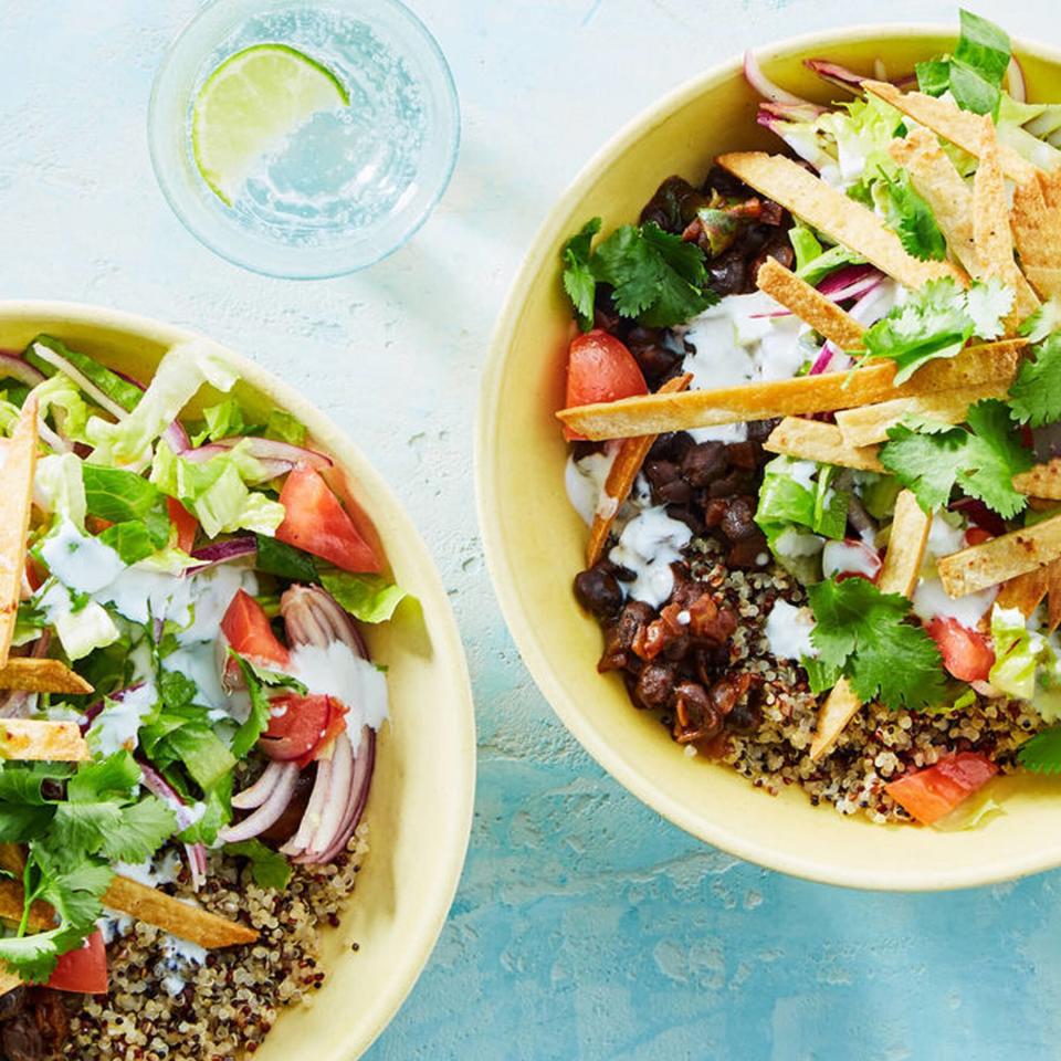 Martha Stewart &amp; Marley Spoon, Black Bean &amp; Quinoa Taco Bowl, starting at $63.95 per week, marleyspoon.com