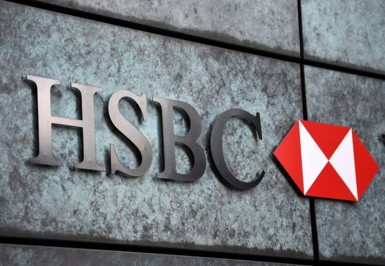 HSBC's pre-tax profit in the first half of the year was slightly below the same period last year (Daniel LEAL)