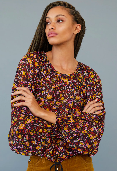 Pauline Balloon-Sleeved Blouse. Image via Anthropologie.