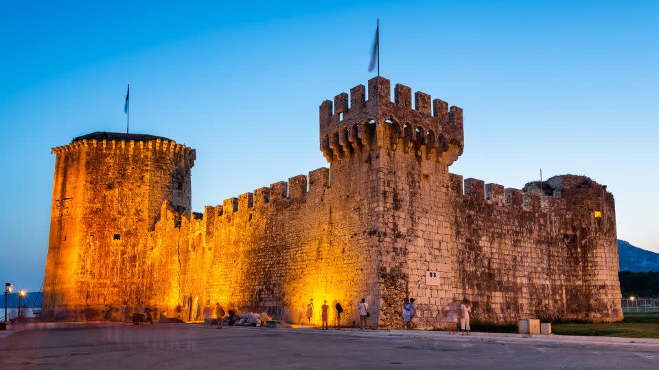 Trogir's walled town sits on an island sandwiched between two other stretches of land. - Andrey Omelyanchuk/Alamy