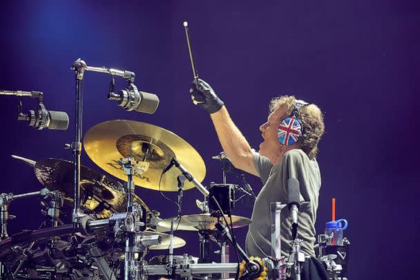 PHOTO: Rick Allen of Def Leppard performs onstage during The Stadium Tour at Truist Park on June 16, 2022 in Atlanta. (Kevin Mazur/Getty Images, FILE)