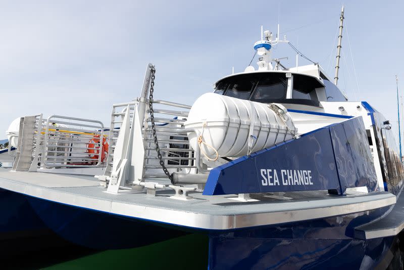 The hydrogen-powered ferry has been named Sea Change.