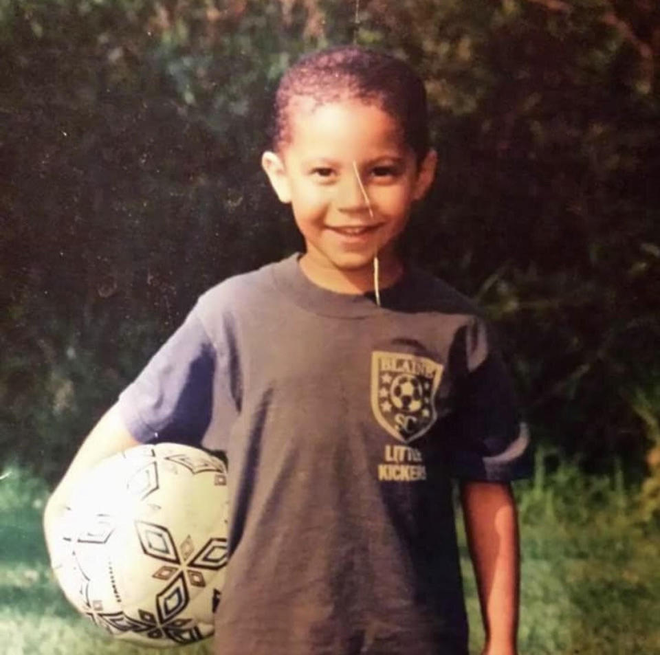 The author in the summer of 1999 when he played soccer for the Blaine Little Kickers. (Photo: Courtesy of Donny Pearson)