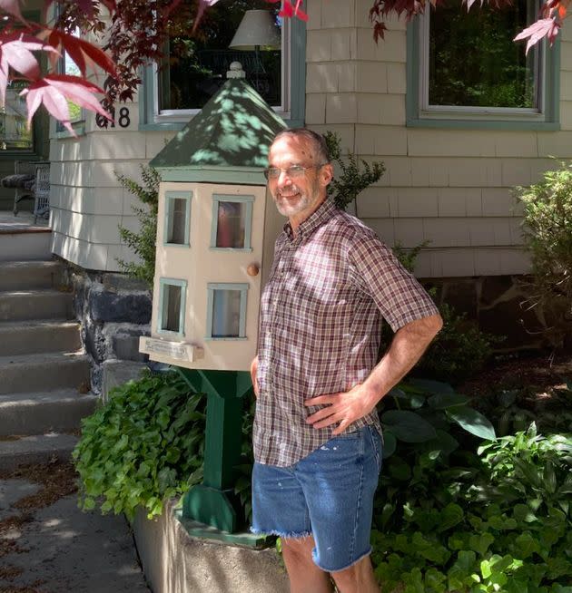 The author in front of his home in Cambridge, Massachusetts. (Photo: Courtesy of Paul E. Fallon)