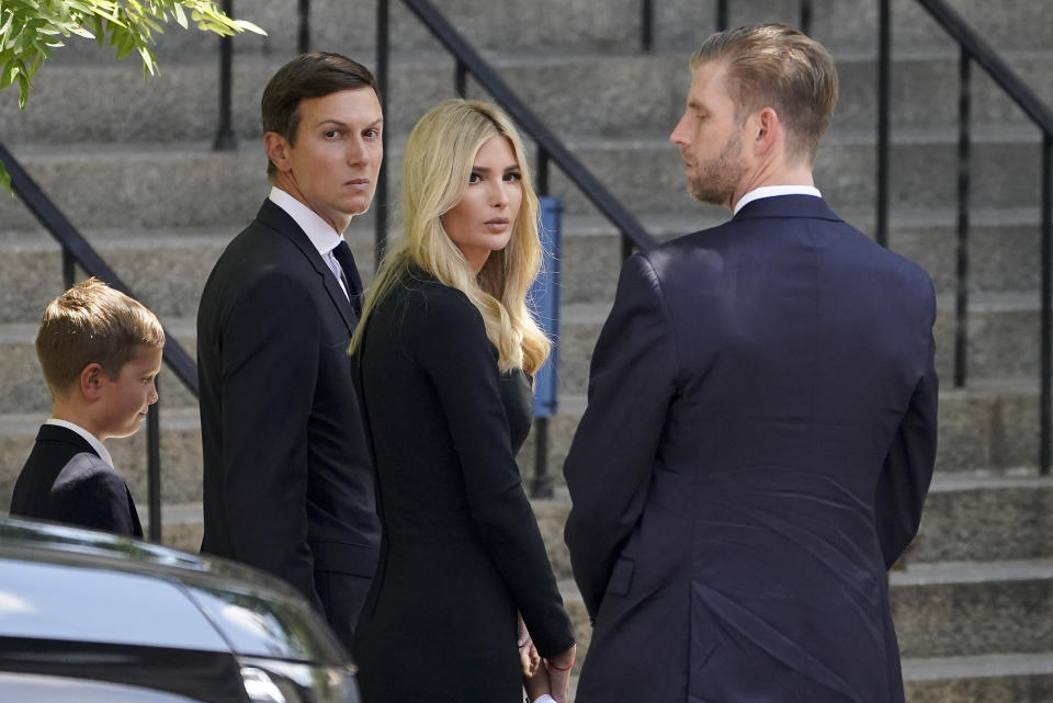 Jared Kushner, Ivanka Trump and Eric Trump.