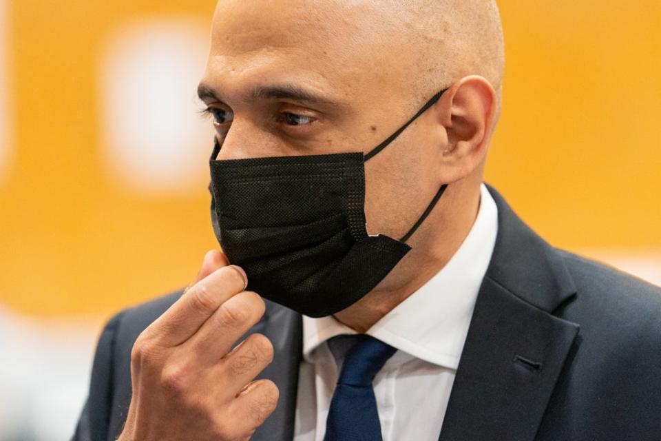 Health Secretary Sajid Javid has hit out at those mounting anti-vax protests outside schools (Toby Melville/PA) (PA Wire)