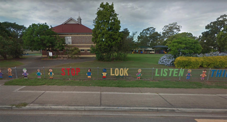 Yeronga State School, across the road from where Norgate has been living. Source: 9News