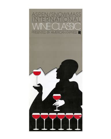 <p>Aspen Historical Society, Aspen Times Collection</p> The original logo for the Food & Wine Classic in Aspen, then called the Aspen/Snowmass International Wine Classic