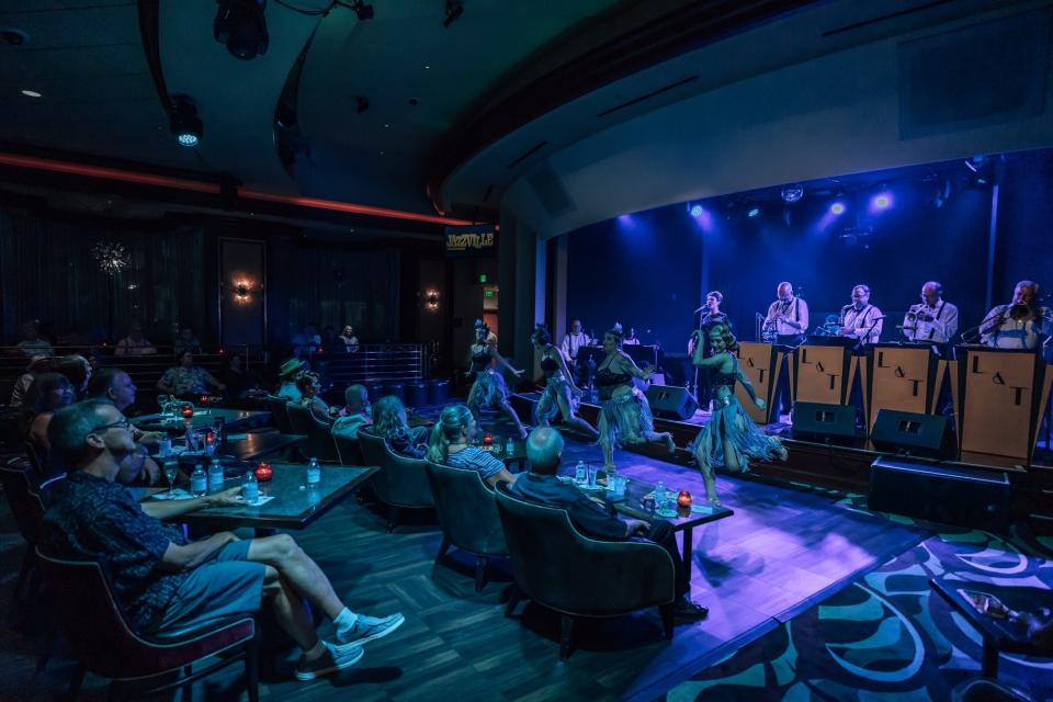 Jazzville takes place in the Cascade Lounge at Agua Caliente Casino in Palm Springs, Calif., every Thursday.