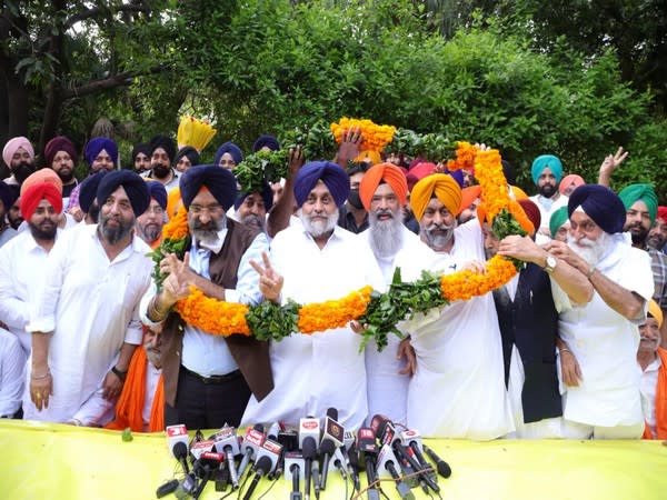 Shiromani Akali Dal president Sukhbir Singh Badal hails victory of his party in DSGMC polls