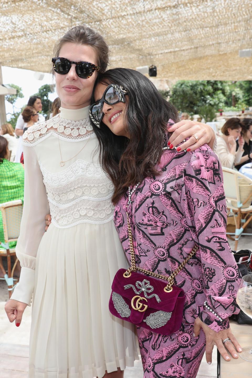 Charlotte Casiraghi et Salma Hayek