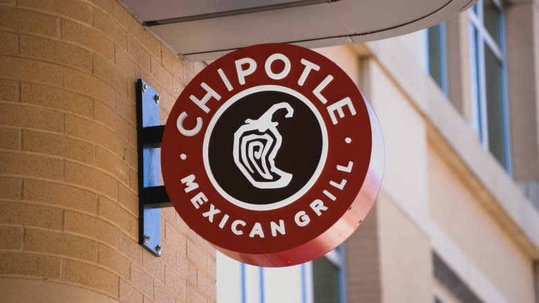 Chipotle storefront sign