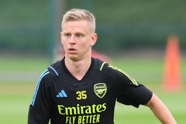 Oleksandr Zinchenko's Arsenal shirt in the changingroom before the News  Photo - Getty Images