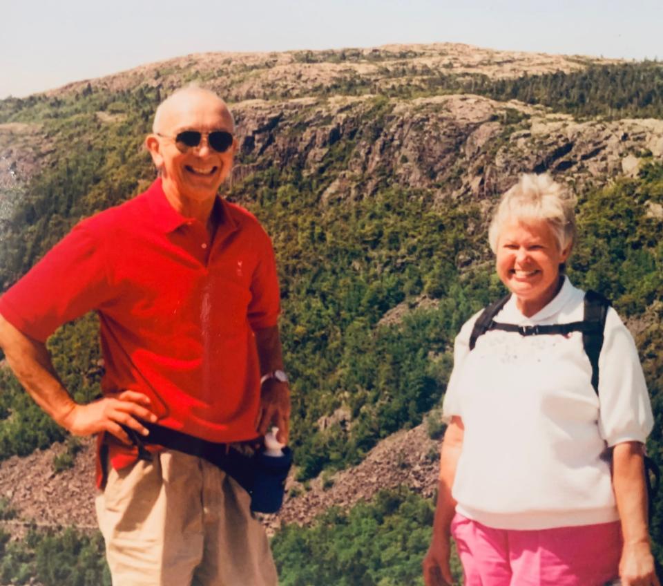 The happiness Al and Edna Meserve shared after marrying in 1987 was found in many new places, especially walking and hiking.