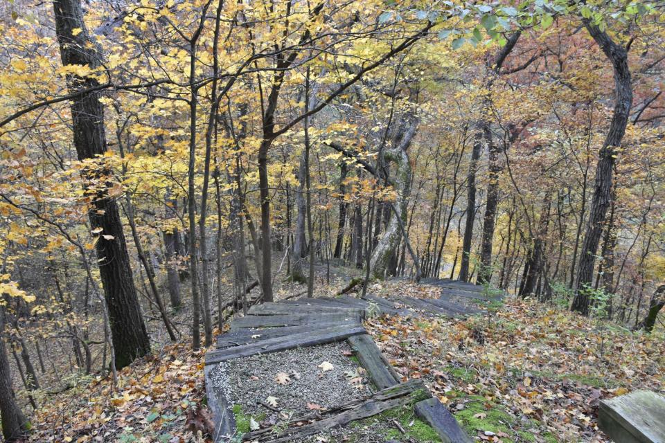 Scenic trails wind through the former 4-H Camp near Madrid.