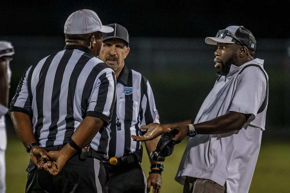 First-half action as Palm Beach Central hosted Palm Beach Gardens on Oct. 21 in Wellington.