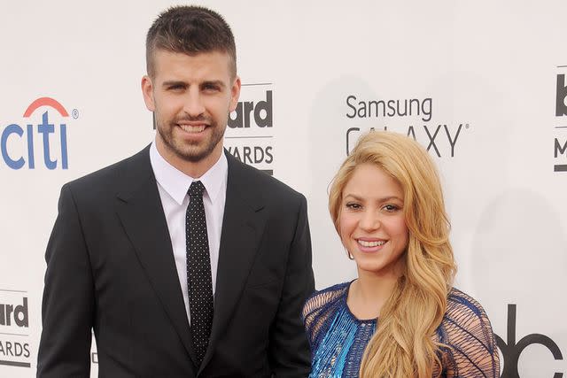 <p>Gregg DeGuire/WireImage</p> Gerard Piqué and Shakira at the 2014 Billboard Music Awards