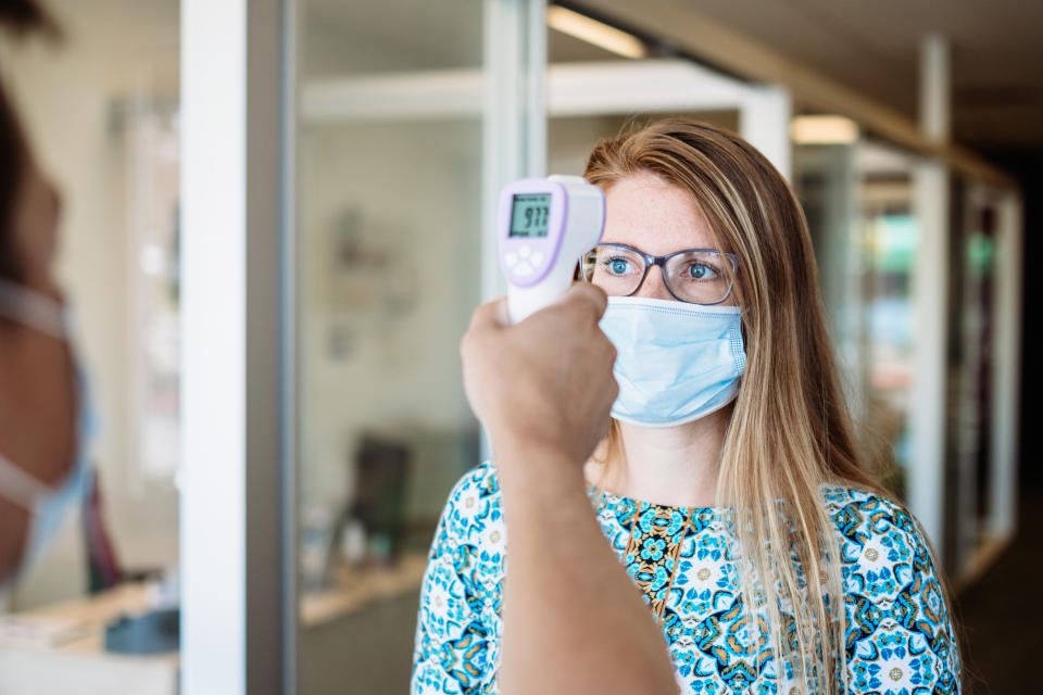 La température corporelle d'une personne en bonne santé est de 37 degrés environ. On parle de fièvre à partir de 38 degrés. (Photo : Getty Images)